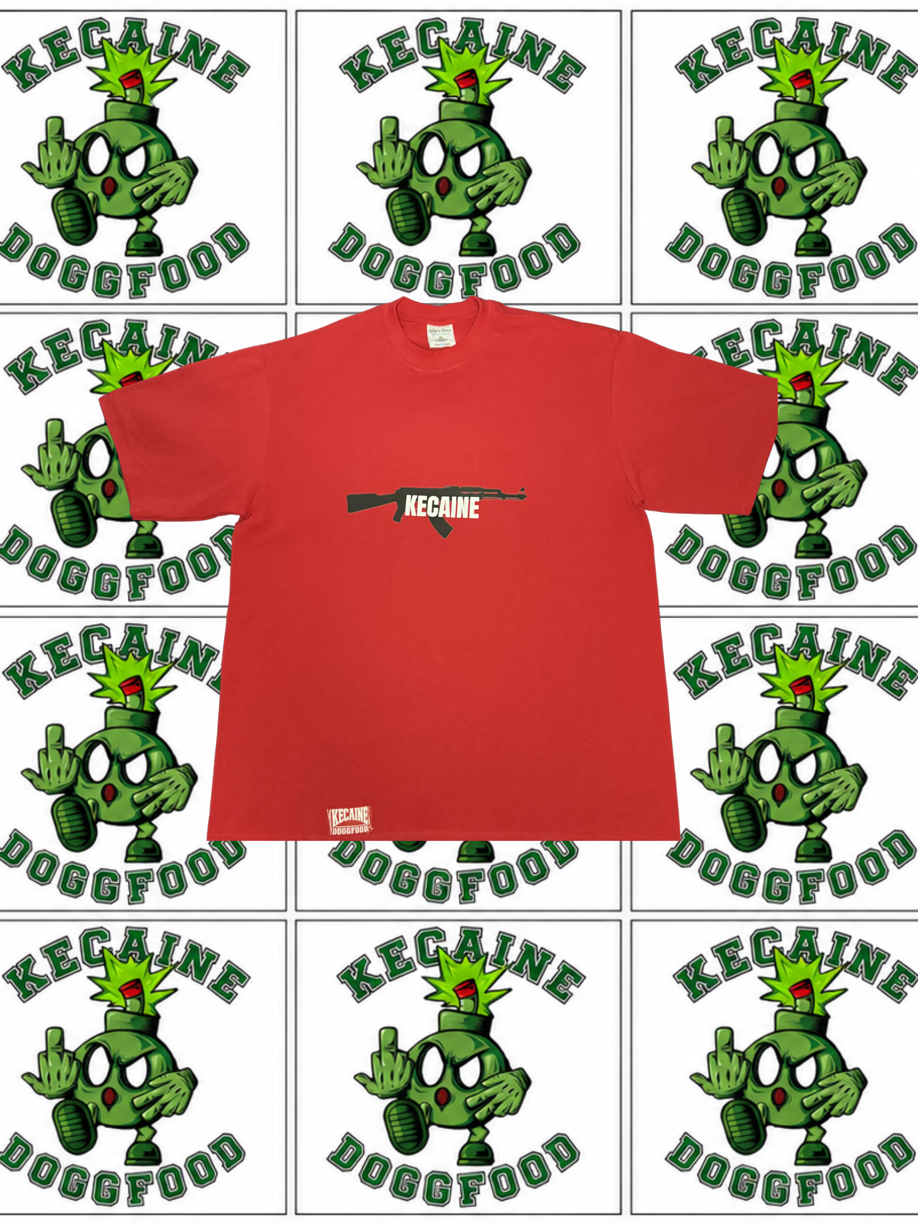 Red Kecaine Chopper Tee