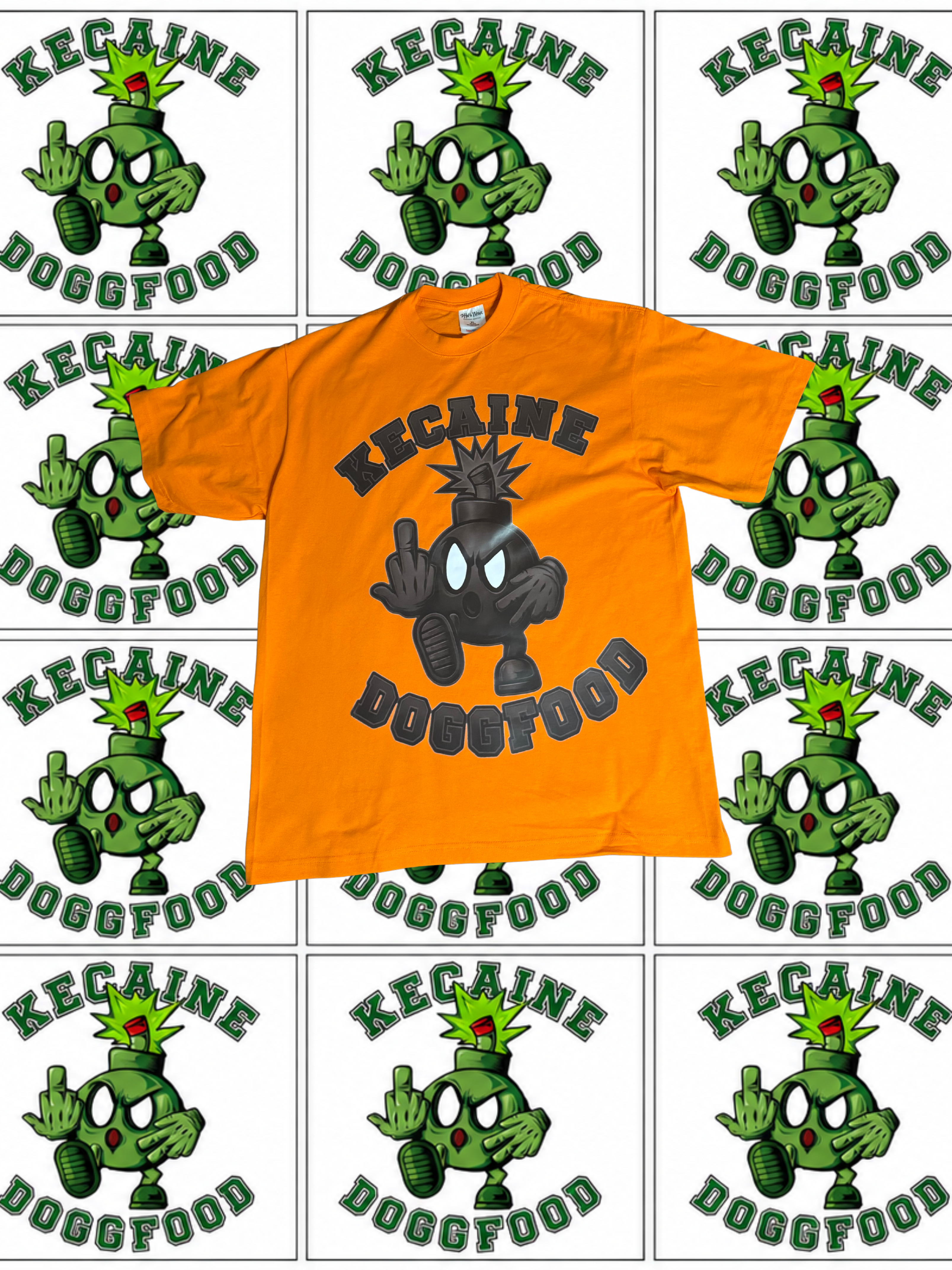 Orange x Black BOMBSQUAD  shirt