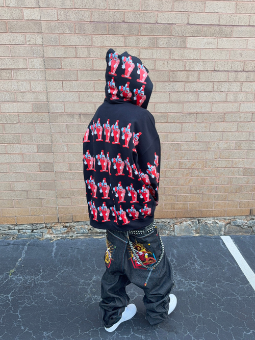 Fairground Clowns Hoodie (All Over front+back)